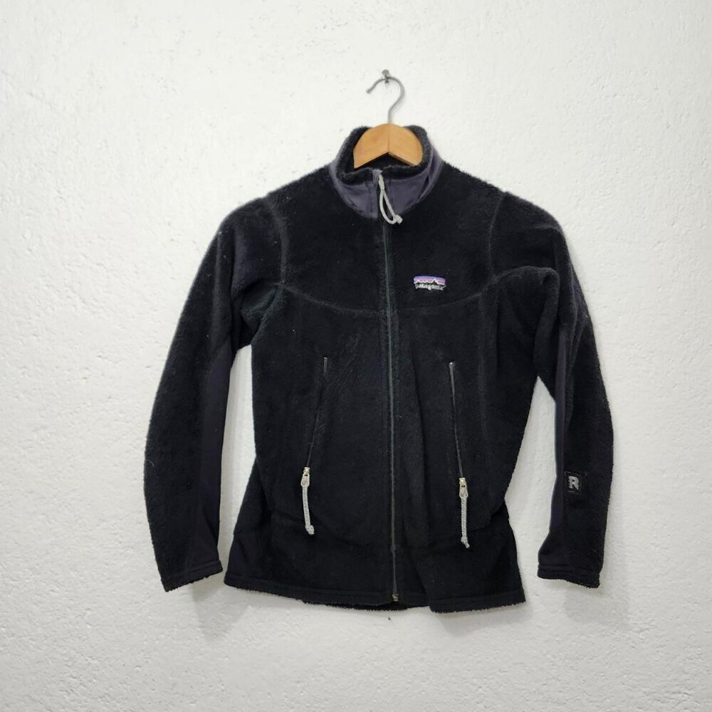 Vintage Patagonia Black R2 Fleece zip up jacket